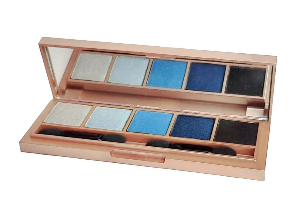 Carmina 5 li Far Paleti Gri Açıktan Koyuya Mavi Tonlar Siyah No :204