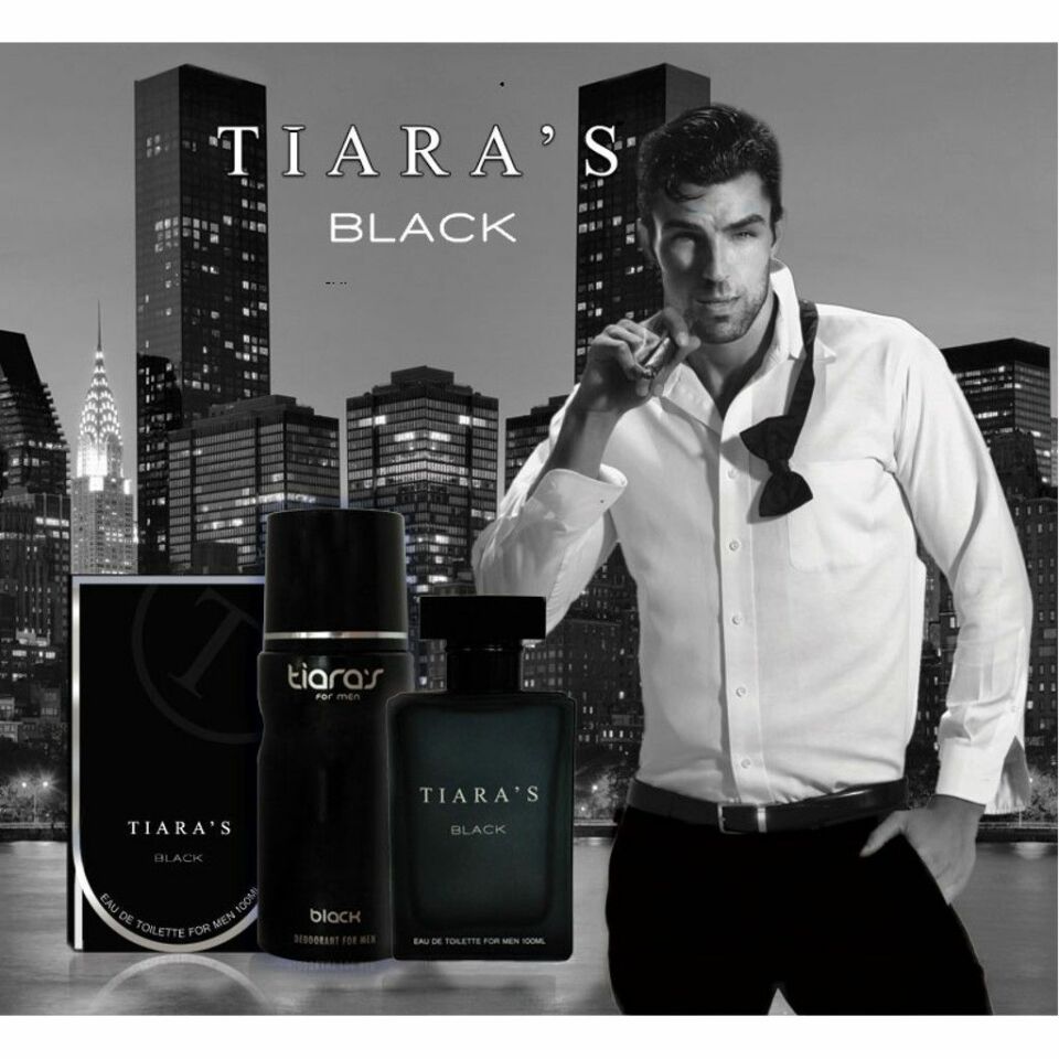 Tiaras Black Set 100 ml Edt + 150 ml Body Mİst Him Erkek