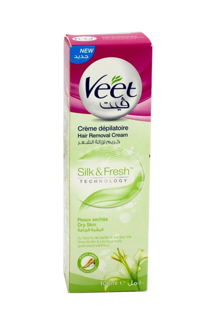 Veet Tüy Dökücü Krem Natural Kuru Ciltler 100 Ml Yeşil Silk Fresh
