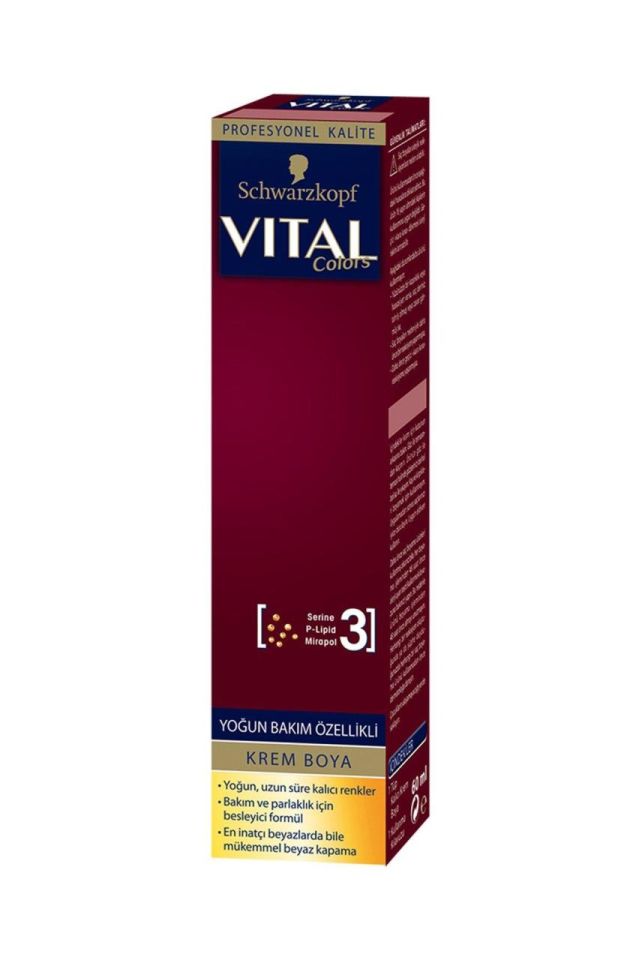 Vital Tüp Saç Boyası 6.66 + Oksidan Sıvı 50 Ml