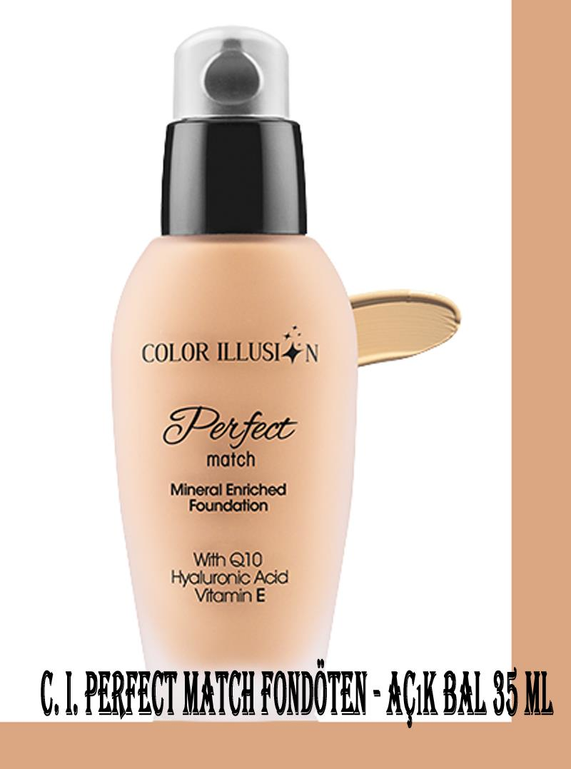 Huncalife Color Illusion Perfect Match Fondöten Açık Bal 35 ml Soft Honey