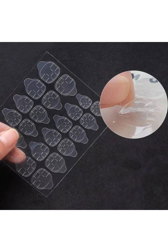 24 Adet Zararsız Tırnak Yapıştırıcı Bant - Tırnak Yapıştırma Bandı