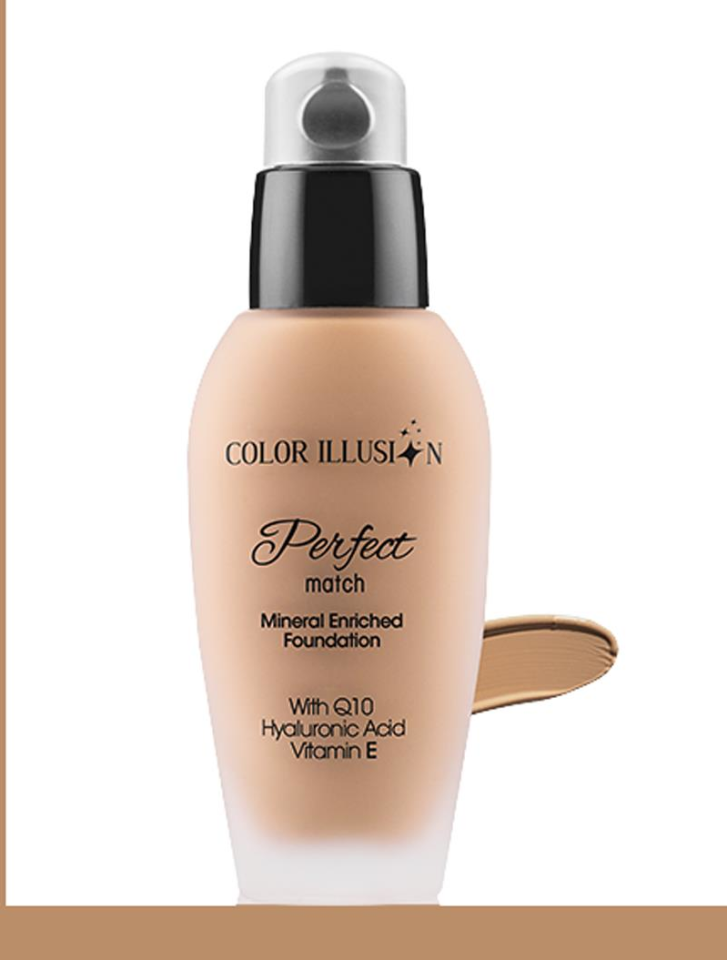 Huncalife Color Illusion Perfect Match Fondöten Karamel 35 ml 03