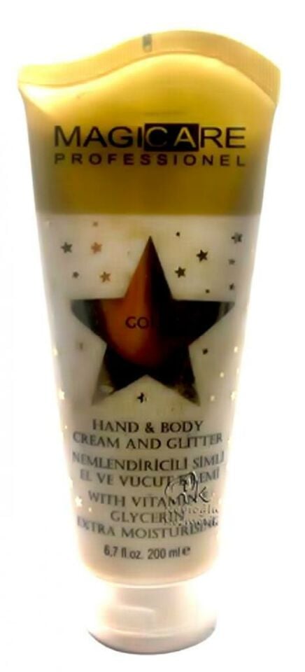 Magicare Glitter Simli El ve Vücut Kremi Gold