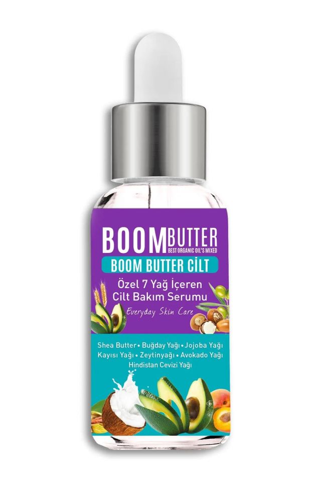 BOOM BUTTER 7 Yağ içeren Maksimum Nemlendirici Cilt Bakım Serum 20 Ml