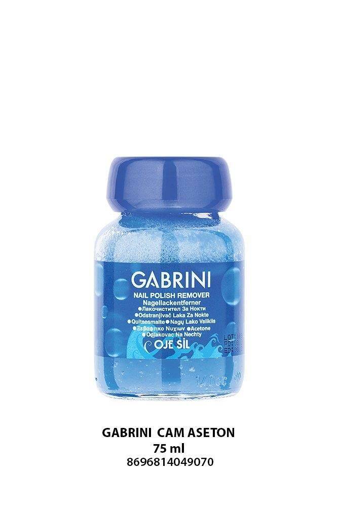 Gabrini Oje Sil Süngerli Cam Aseton 75 ml Sade Mavi