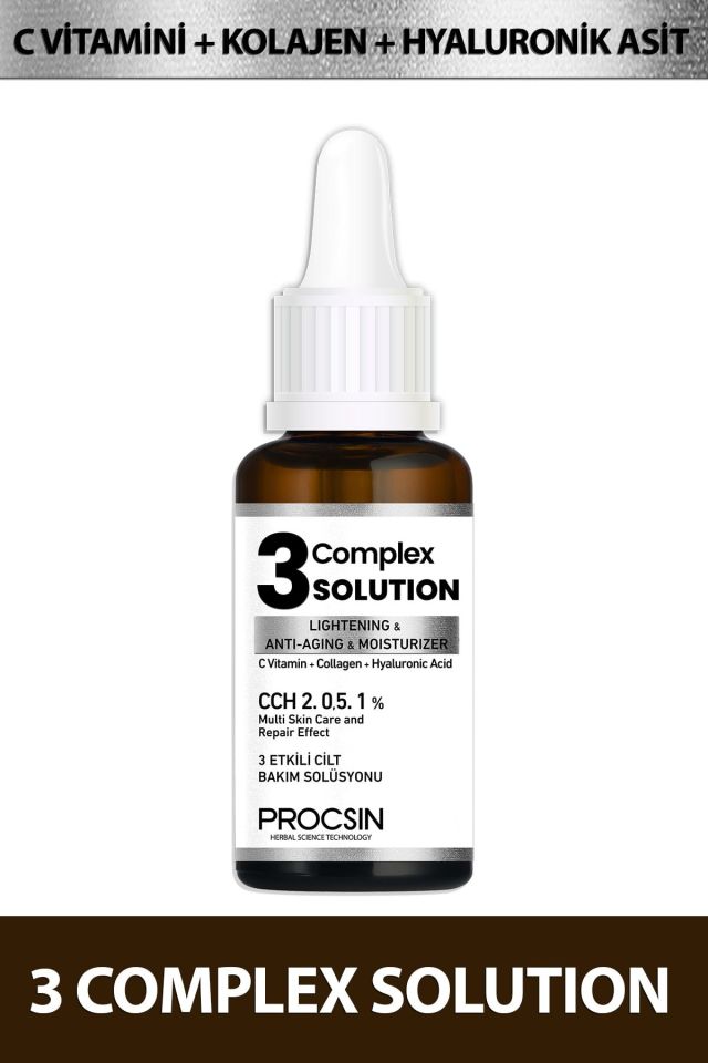 PROCSIN Aydınlatıcı + Sıkılaştırıcı + Nemlendirici 3 Complex Solution 20 ML