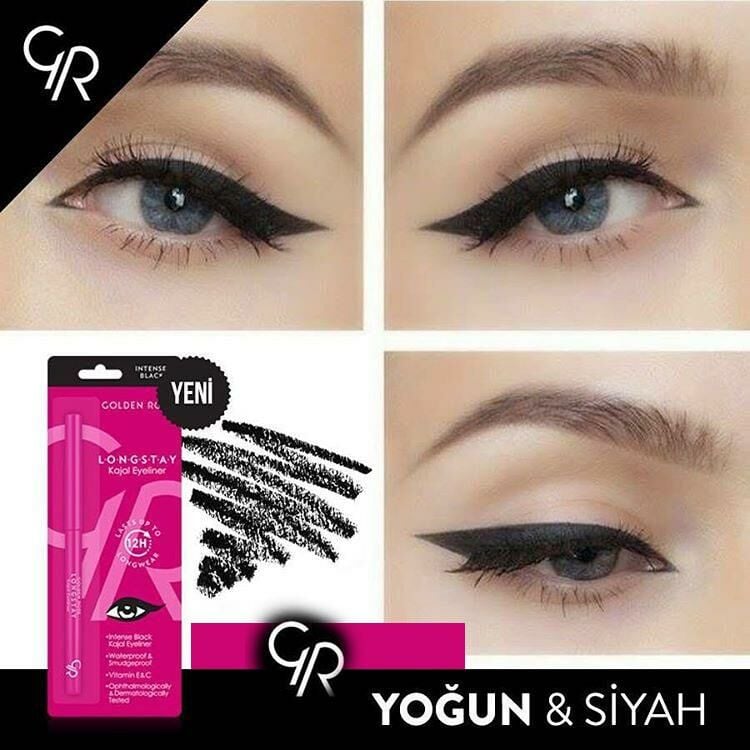 Golden Rose LOGSTAY KAJAL Eyeliner Siyah
