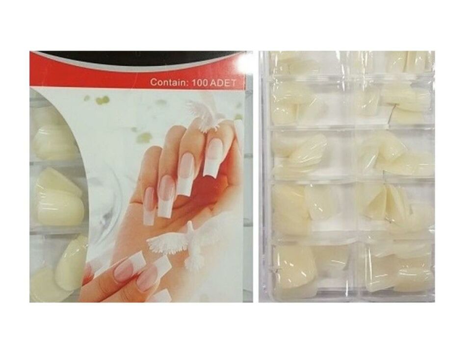 DVL t-7 Takma Tırnak 100 lü Kırık Beyaz Renkte