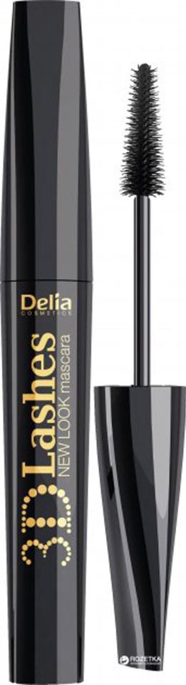 Delia Maskara New Look 3D Kirpikler Siyah 12 ml Silikon Fırça