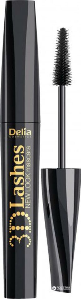 Delia Maskara New Look 3D Kirpikler Siyah 12 ml Silikon Fırça