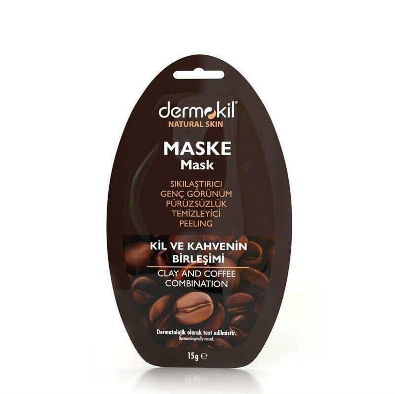 Dermokil Natural Sıkılaştırıcı Kil ve Kahve içerikli Tek Kullanı ml ık Maske 15 ml