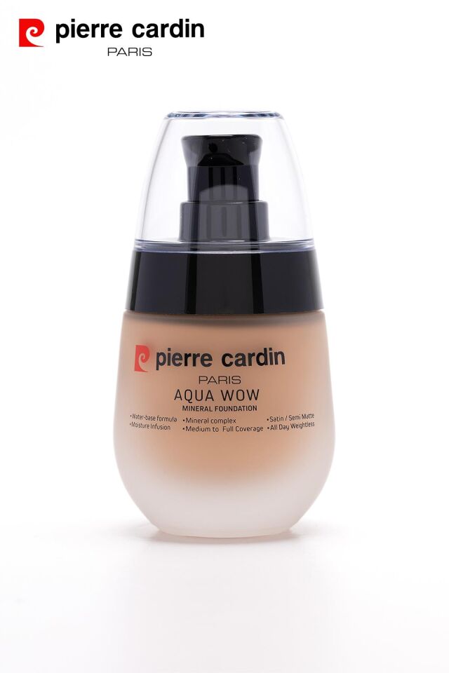 12217 Pierre Cardin Aqua Wow Mineralli Su Bazlı Fondöten Medium 602 Very Warm Skin With Neutral