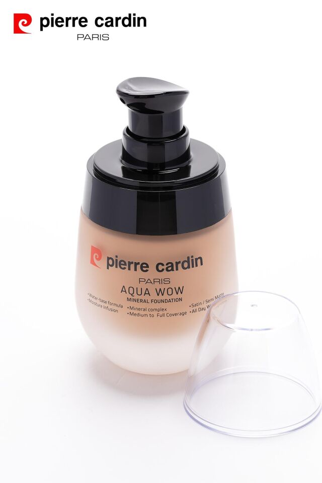 12217 Pierre Cardin Aqua Wow Mineralli Su Bazlı Fondöten Medium 602 Very Warm Skin With Neutral