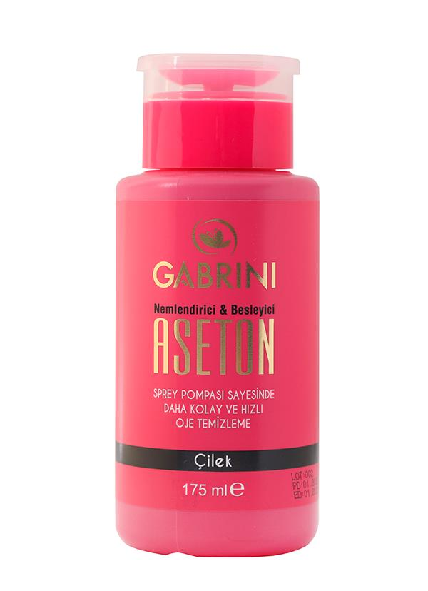 Gabrini 200 Ml Pompalı Aseton Çilek