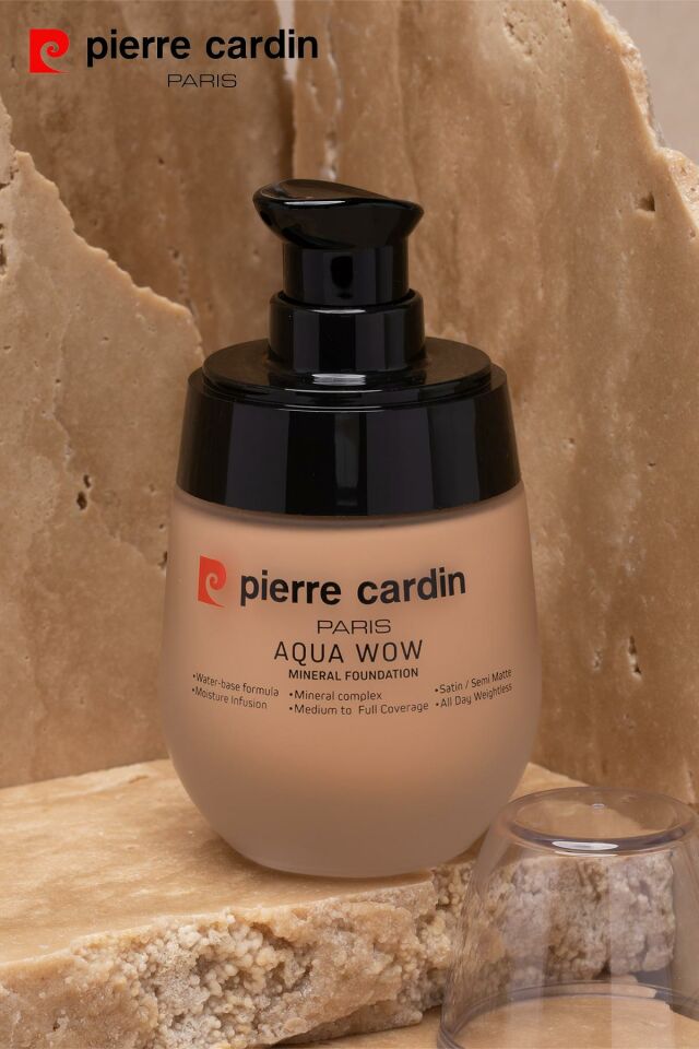 12215 Pierre Cardin Aqua Wow Mineralli Su Bazlı Fondöten Light 304 Neutral Skin With Neutral