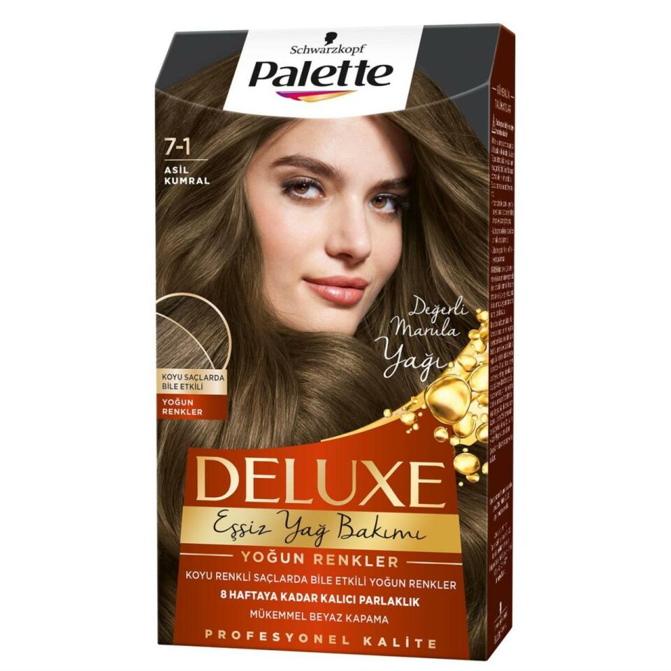 Palette Deluxe Saç Boyası 7.1 Asil Kumral