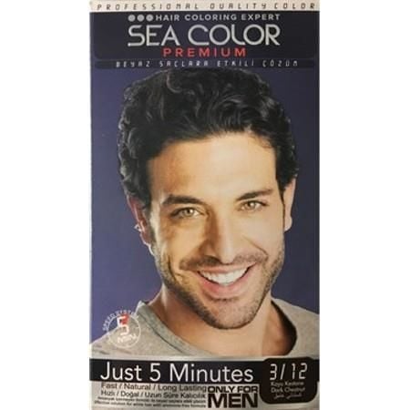 Sea Color Just 5 Premium Erkek Saç ve Sakal Boyası Koyu Kestane 3.12