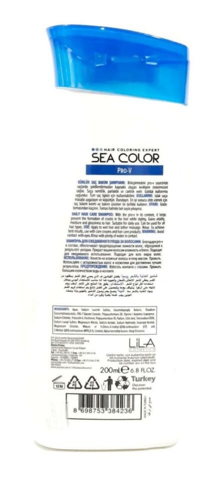 Sea Color Şampuan 200ml Günlük Bakım