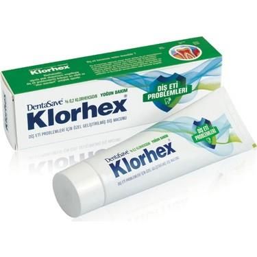 DentaSave Klorheksidin Diş Macunu 75ml Diş Eti Problemleri %0.02 Klorheksidin Yoğun Bakım