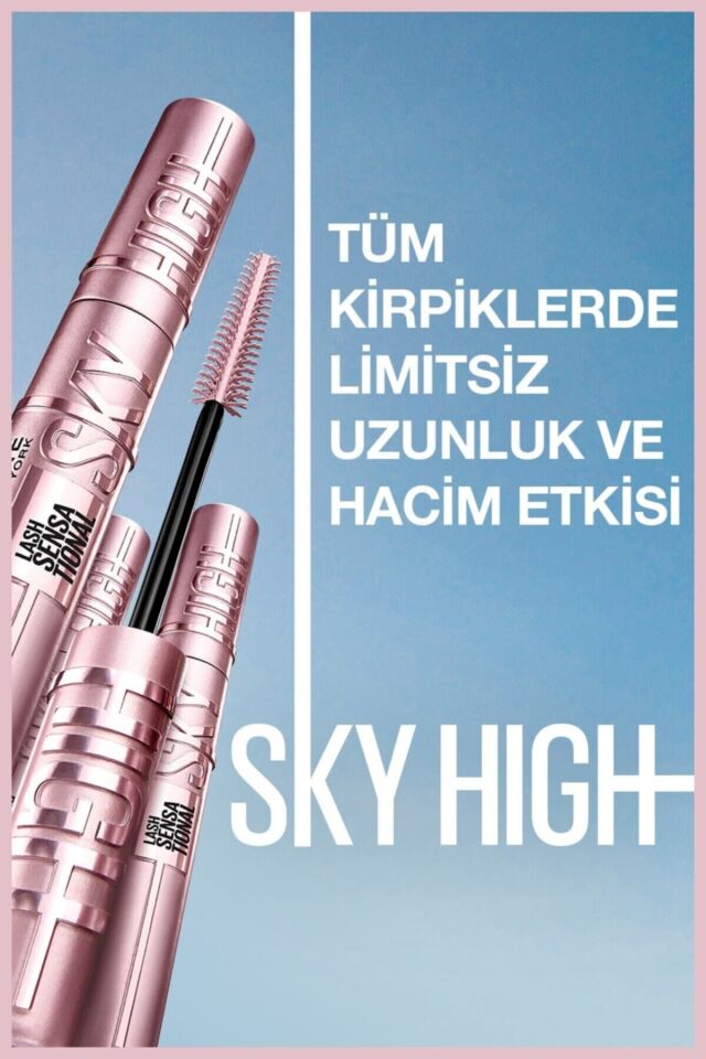 Maybelline Maskara Siyah LASH Sensational Sky High Suya Dayanıklı