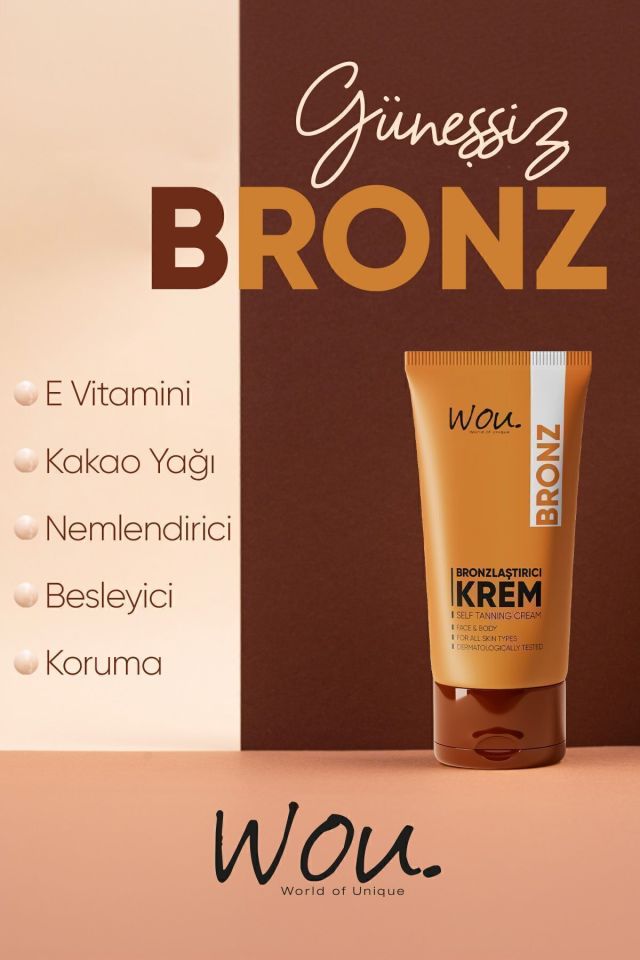 Wou Güneşsiz Bornzlaştırıcı Krem 50 Ml