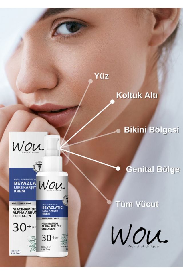 Wou Beyazlatıcı Leke Kremi 100 Ml 30+ SPF