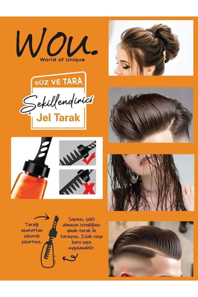 Wou Saç Şekillendirici Jel Tarak 260 Ml