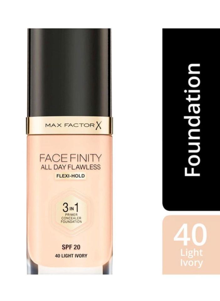 Max Factor Fondöten 40 Light ivory FaceFinity All Day Flawless 3N 1