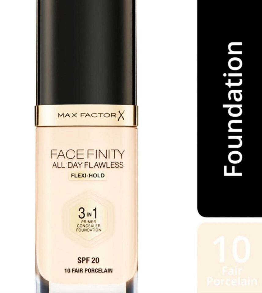 Max Factor Fondöten 10 Fair Porcelain FaceFinity All Day Flawless 3N 1