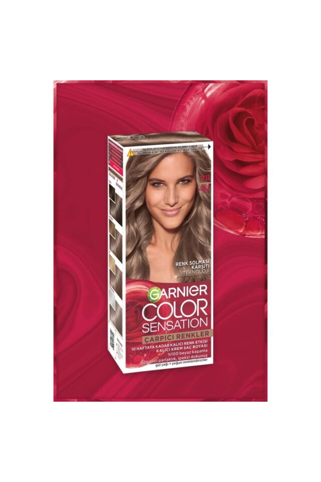 Garnier Çarpıcı Renkler 7.11 Küllü Kumral Saç Boyası