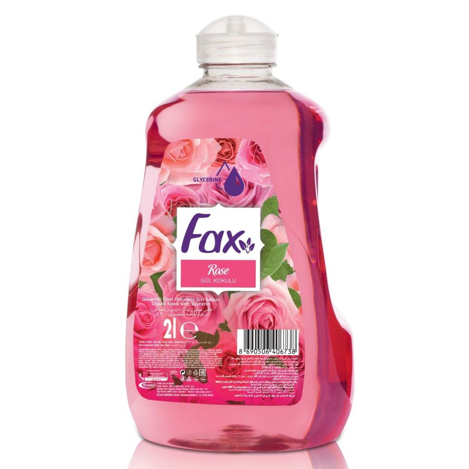 Fax Gül Kokulu Sıvı Sabun 2 Lt Rose