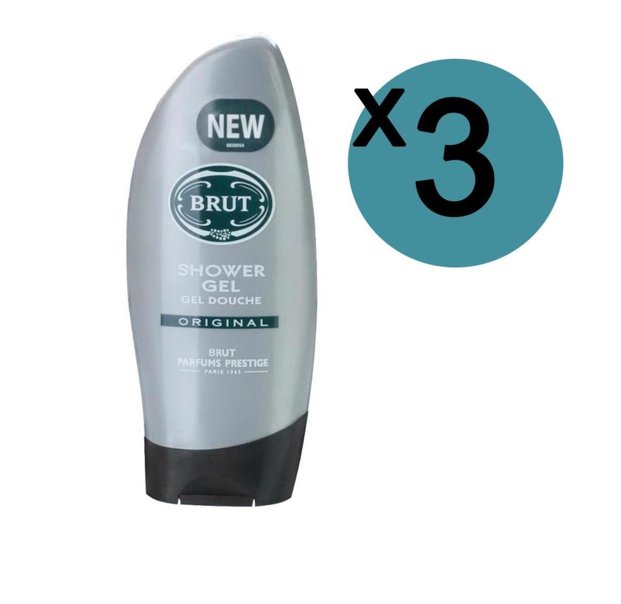 3 Adet Brut Duş Jeli 250 ML Original