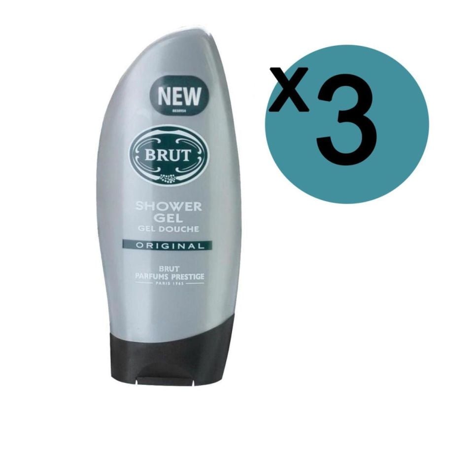 3 Adet Brut Duş Jeli 250 ML Original