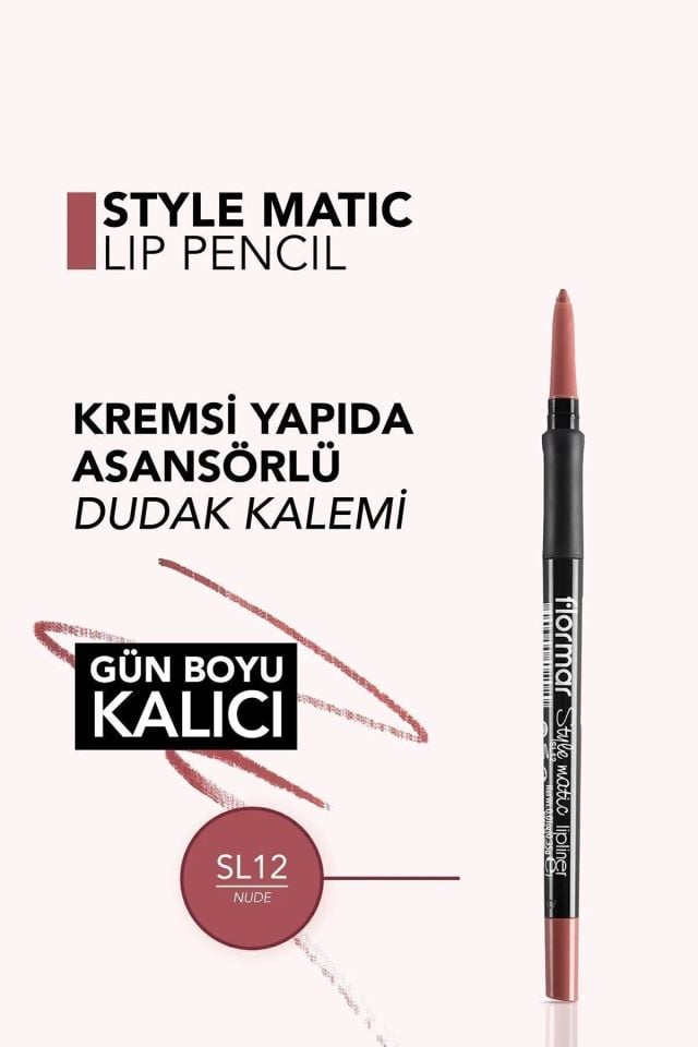 Flormar Style Matic Lipliner SL12 Nude