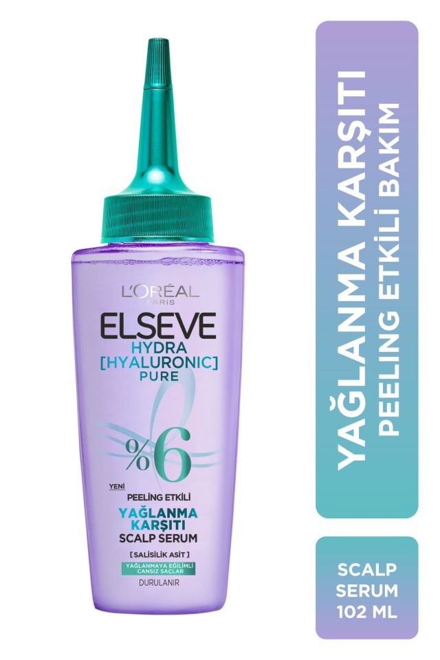 Elseve Saç Derisi Serumu Hydra Pure Salisilik Asit içeren Yağlanma Karşıtı Peeling Etkili 102 Ml