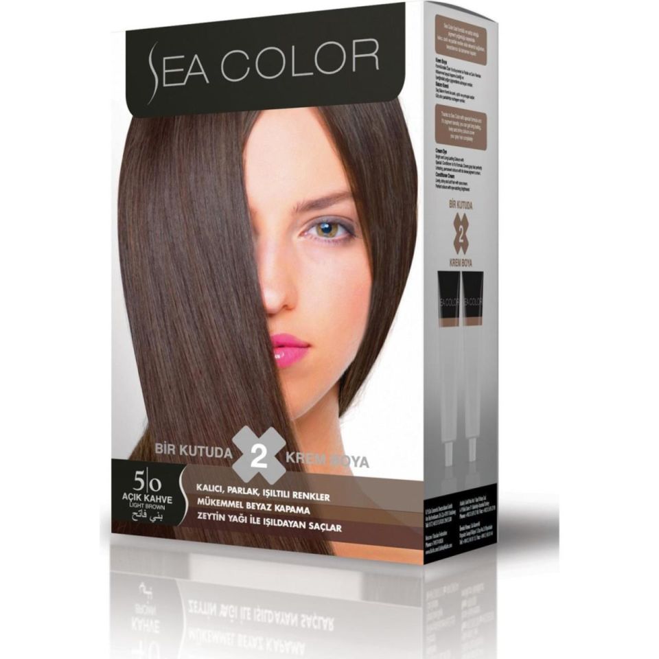 Sea Color Saç Boyası 5.0 Açık Kahve