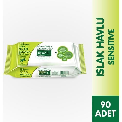Komili Zeytinyağlı Islak Havlu 90 lı