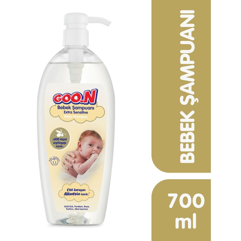 Goon Bebek Şampuanı 700 Ml - Ekstra Hassas Bebek Saç ve Vücut Şampuanı