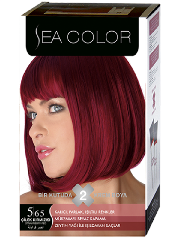 Sea Color Saç Boyası 5.65 Çilek Kırmızısı