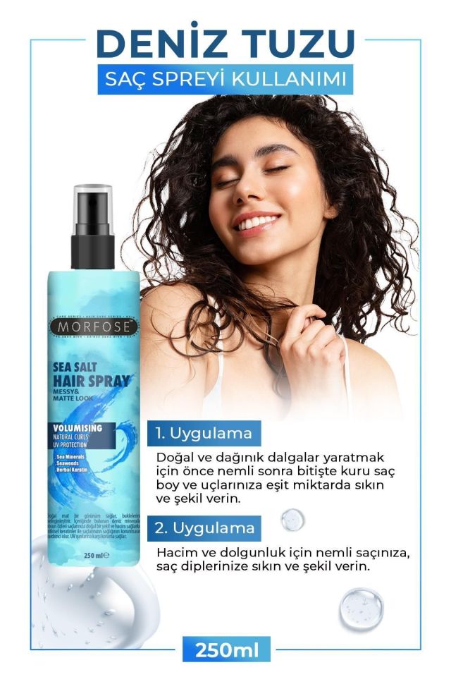 Morfose Deniz Tuzu Saç Spreyi 250 Ml