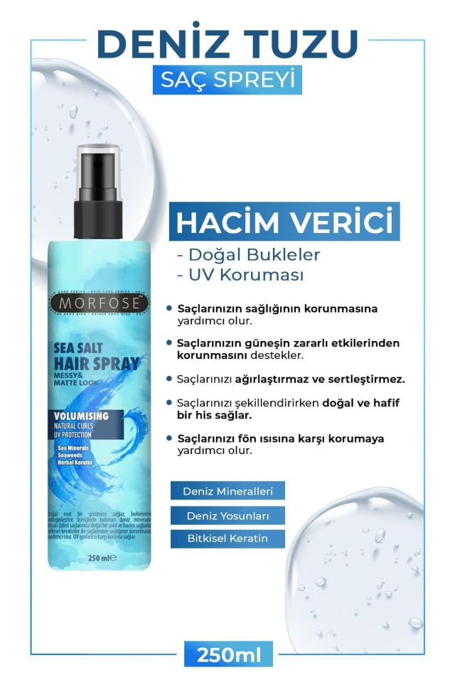 Morfose Deniz Tuzu Saç Spreyi 250 Ml