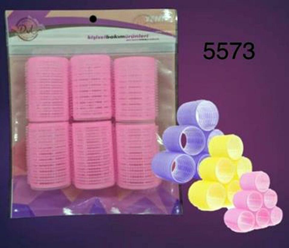 DVL 5573 - Cırtlı Bigudi 6 lı 3,5 cm Çap x 6 cm Uzunluk