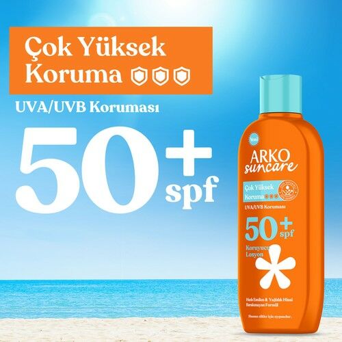 Arko Suncare Spf50 Çok Yüksek Korumalı Vücut Güneş Losyonu 200 ml