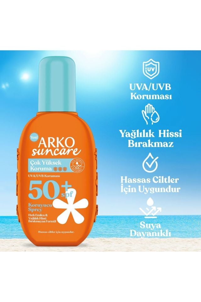 Arko Suncare Spf50 Vücut Güneş Kremi 200 ml Sprey