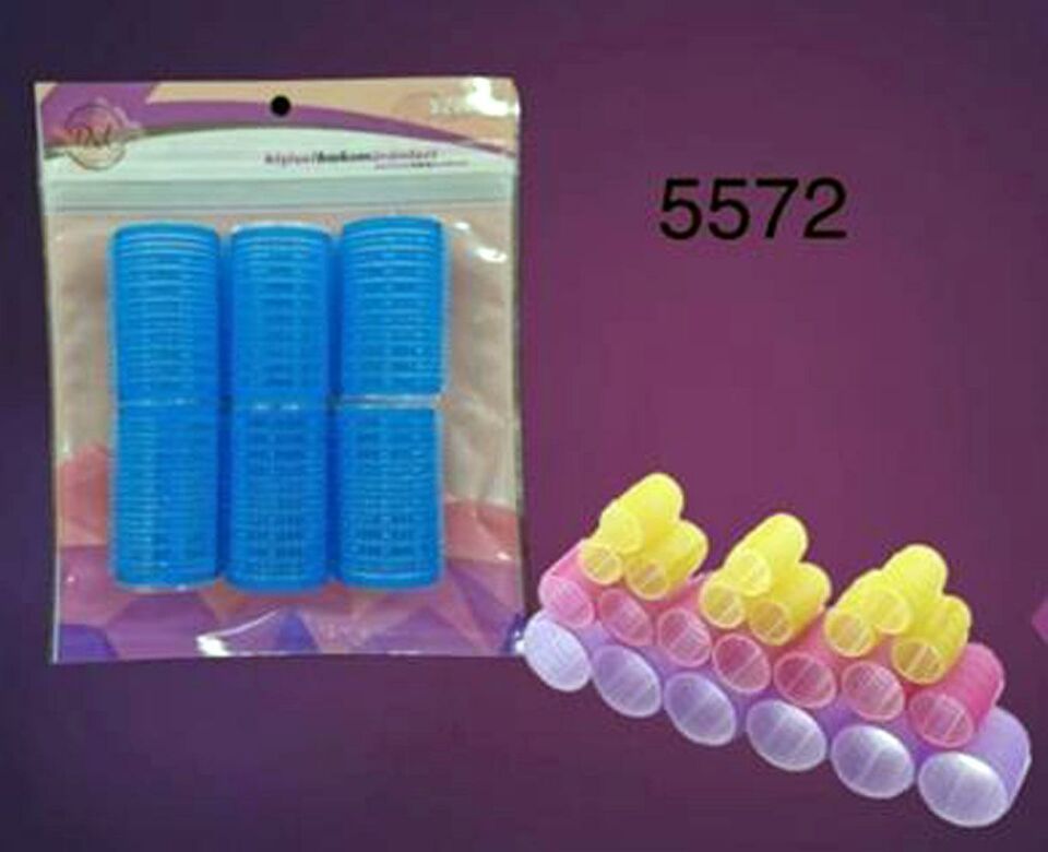 DVL 5572 - Cırtlı Bigudi 6 lı 3 cm Çap x 6 cm Uzunluk