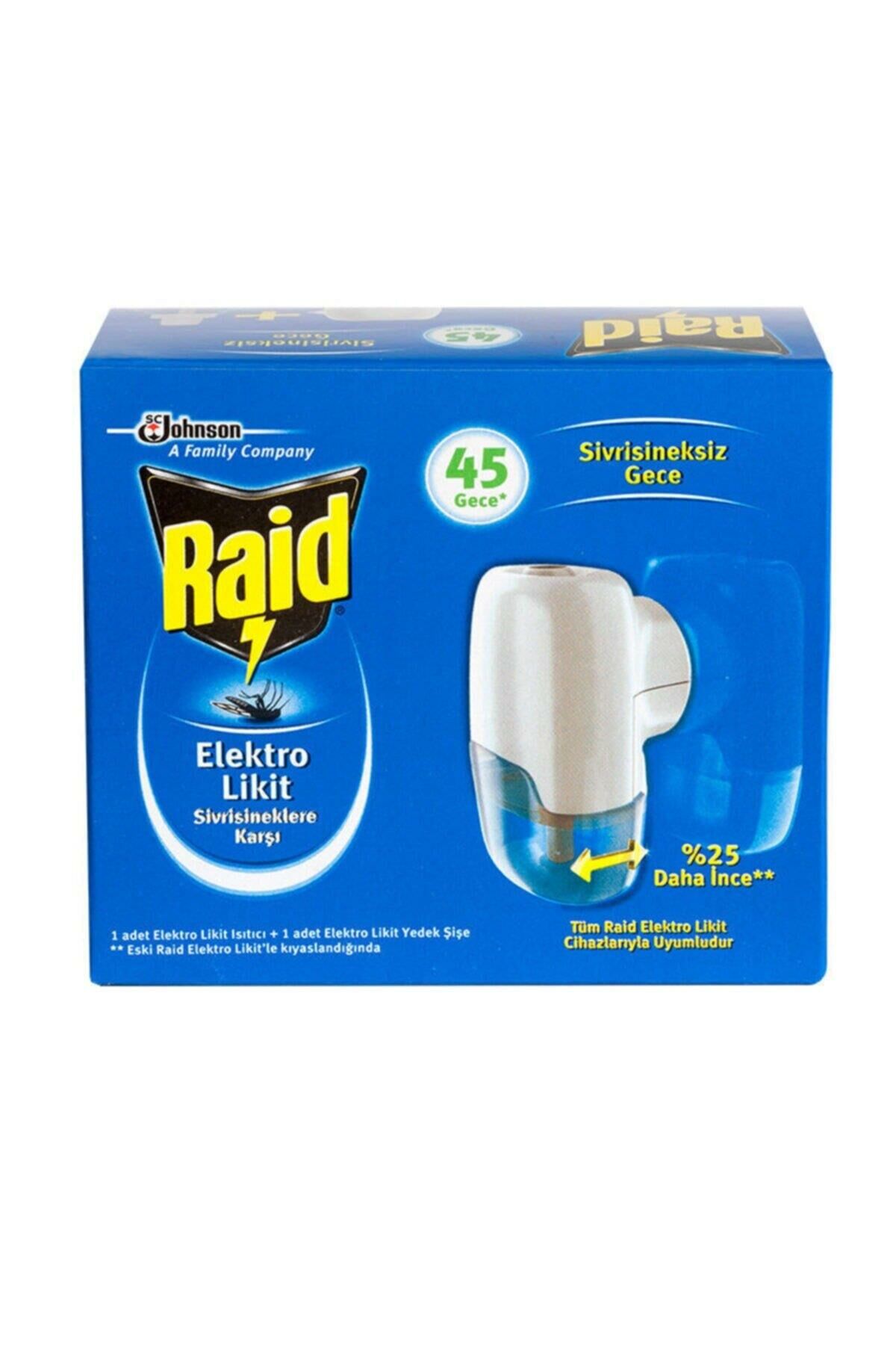 Raid Elektro Likit Sinek Kovucu 45 Gün Sistem