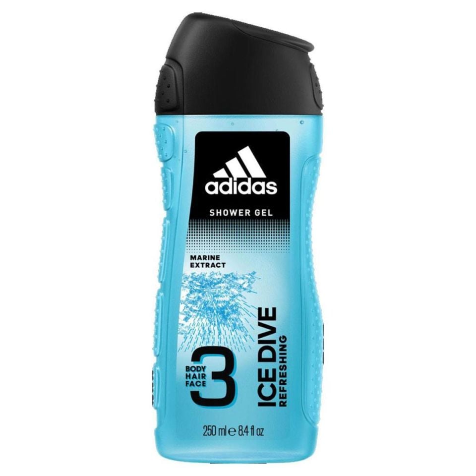 Adidas Duş Jeli Men İce Dive 250 Ml Saç+Yüz+Vücut 3in1