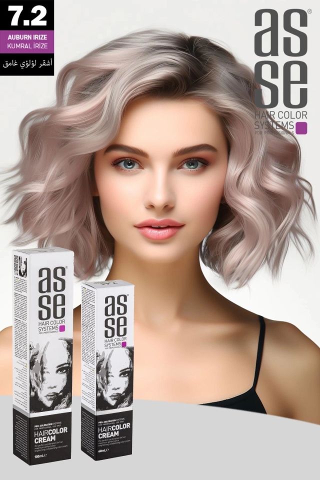 Asse 60 Ml Tüp Saç Boyası 7.2 Kumral Irize + 50 Ml Oksidan Sıvısı