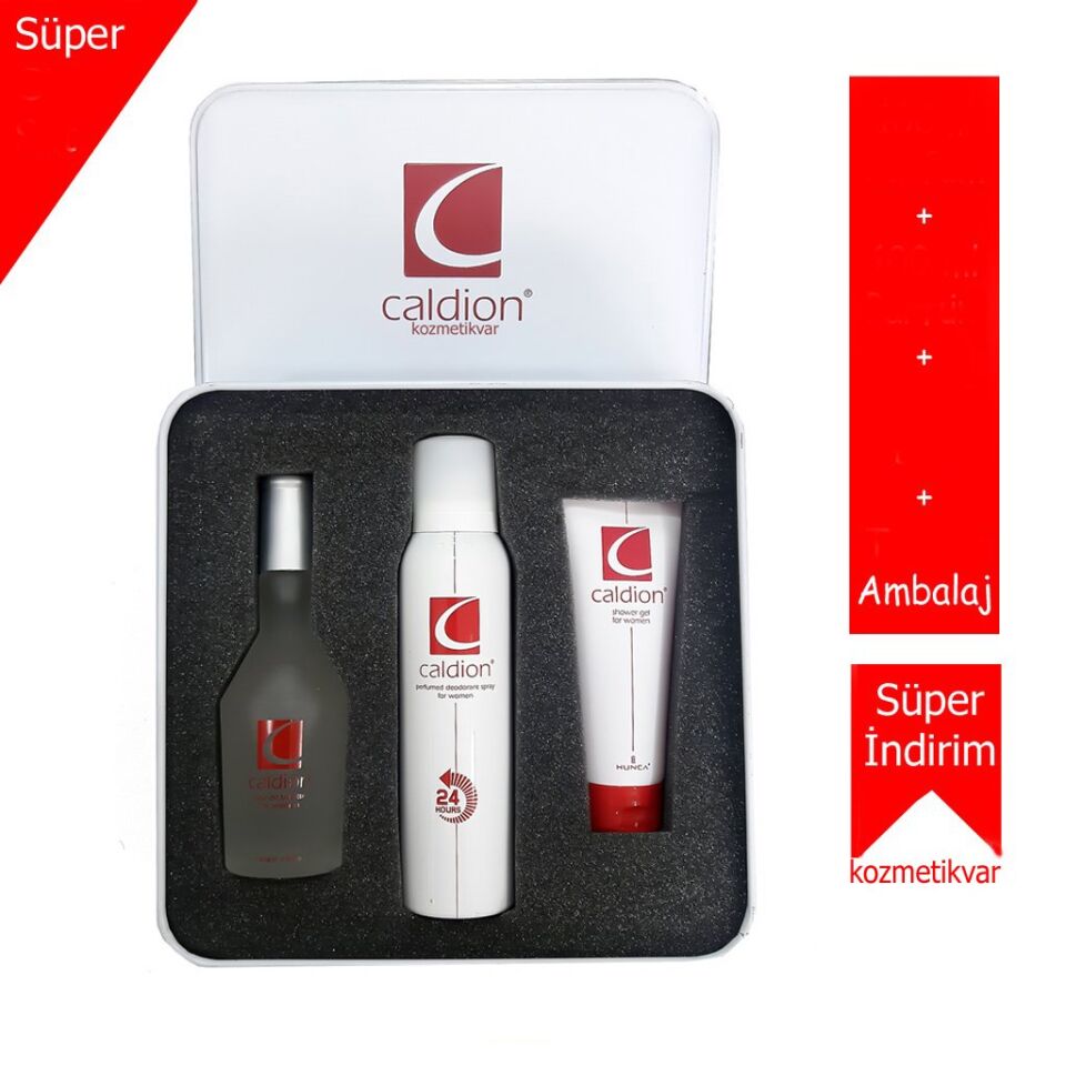 Caldion Set Edt 100ml+Deodorant 150ml+Losyon Bayan